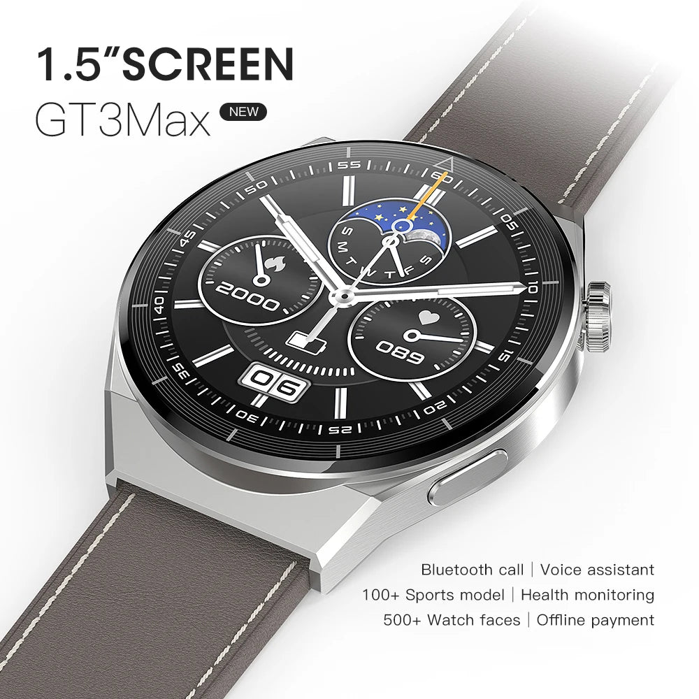 New Smartwatch Men Smart Watch Men Android Bluetooth Call IP68 Waterproof Blood Pressure Fitness Tracker Smartwatch 2024