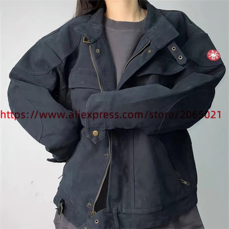 CAVEMPT CE Denim Jeans Jacket For Men Women Best Quality CAV EMPT Denim CREW NECK Vintage Clothing Jackets Tops Coat