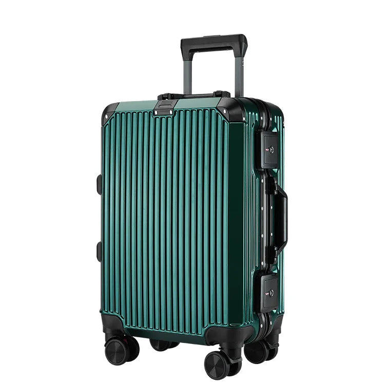 Multifunctional front opening business boarding suitcase 24 inch men and women lightweight universal wheel trolley case password