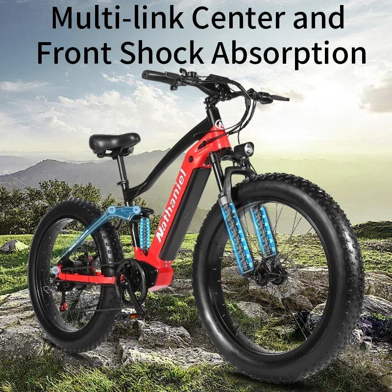 CHINA US 1000W Off-road Electric Bike 26 inch 4.0 Fat Tire Outdoor Sports Mountain Bike 20Ah Battery Adult Bike 40km/h ebike