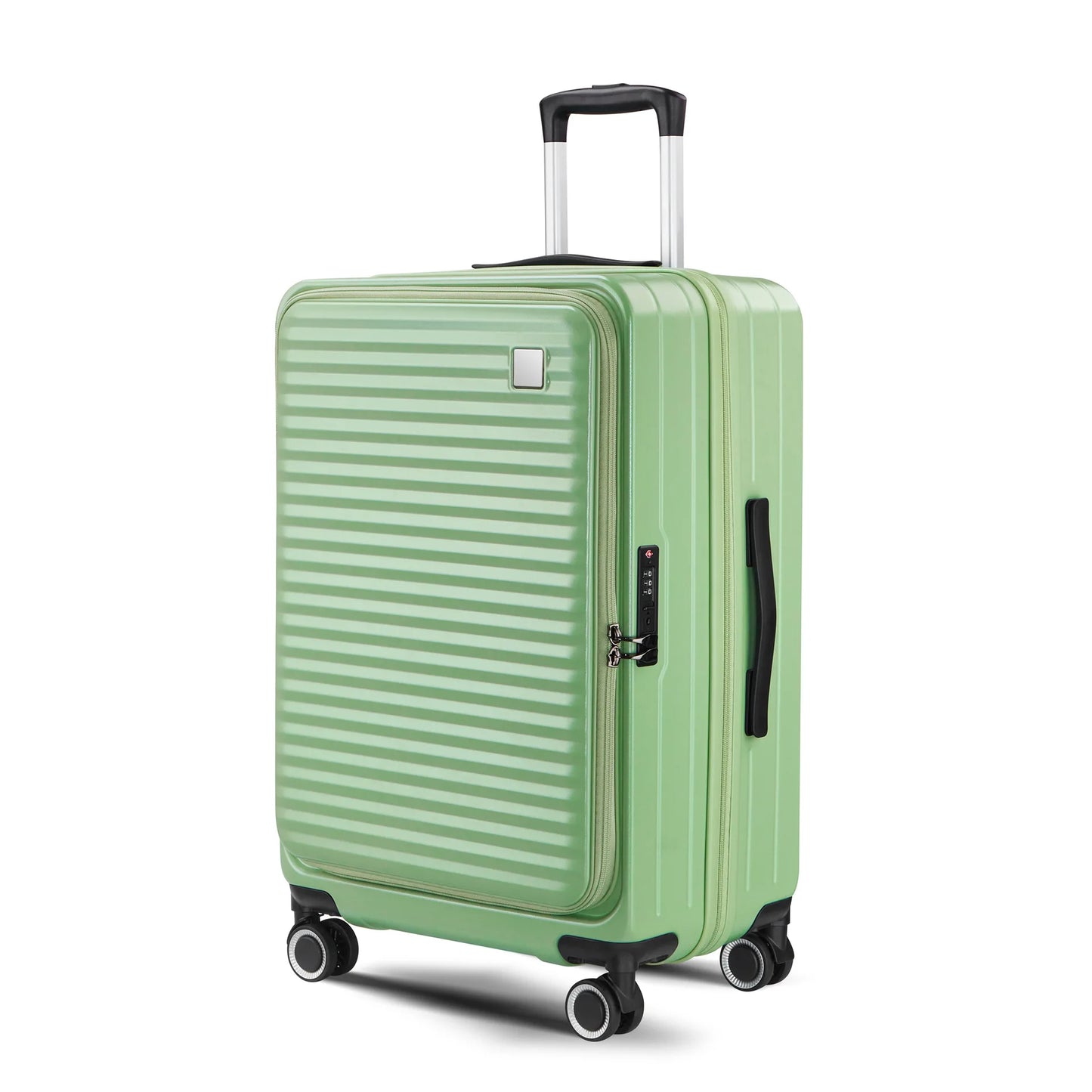 Multifunctional front opening business boarding suitcase 24 inch men and women lightweight universal wheel trolley case password