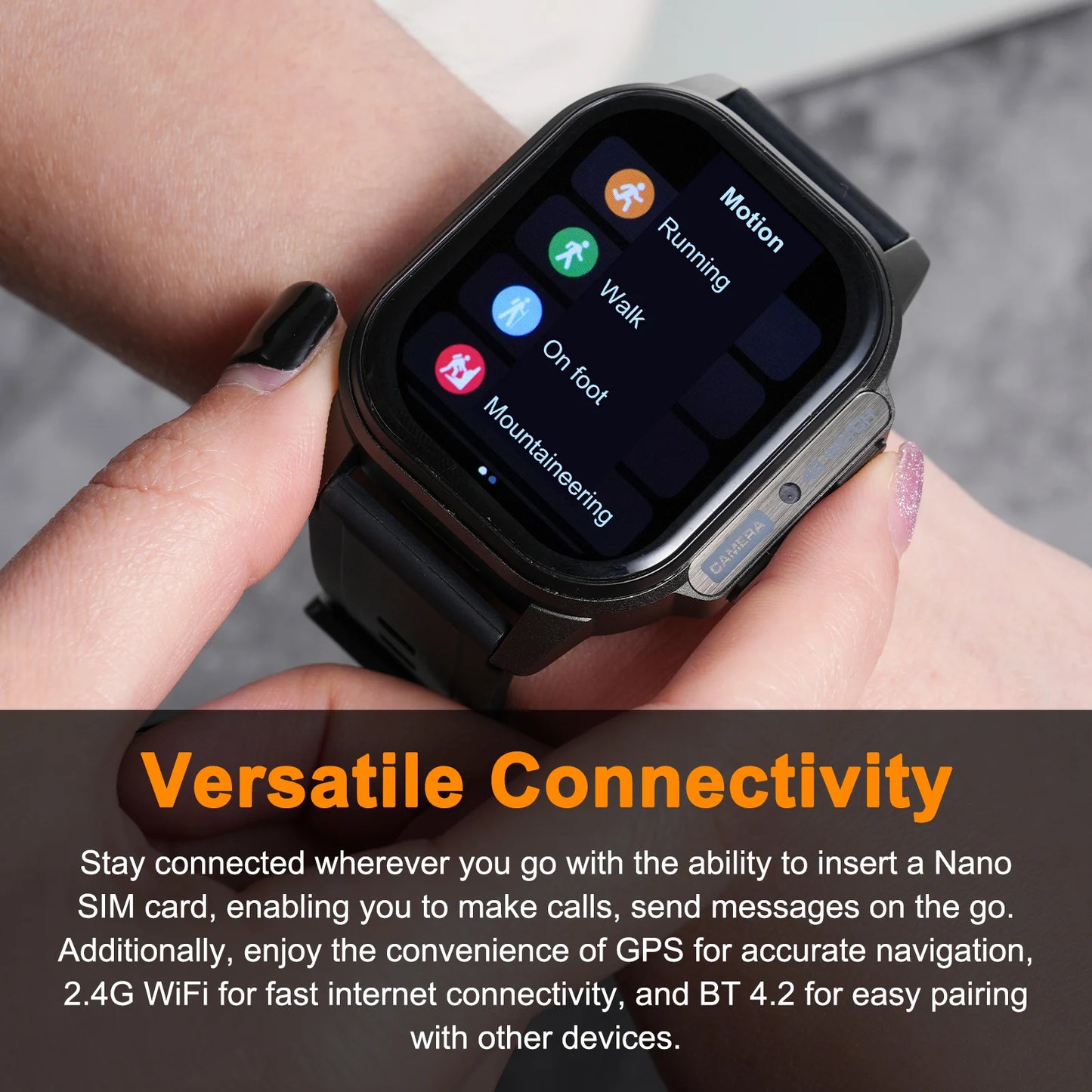 4G Smart Watch Phone WiFi GPS Bluetooth Smartwatch Call Sleep Heart Rate Monitor 2.13inch AMOLED Touch Screen For Men Women