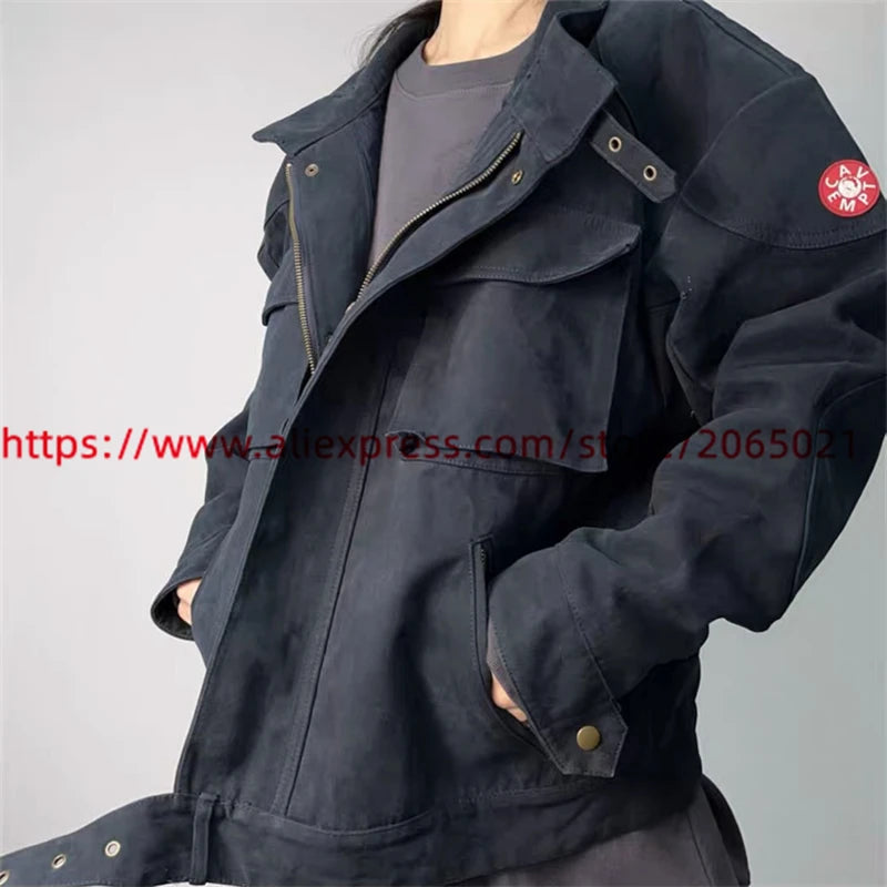 CAVEMPT CE Denim Jeans Jacket For Men Women Best Quality CAV EMPT Denim CREW NECK Vintage Clothing Jackets Tops Coat