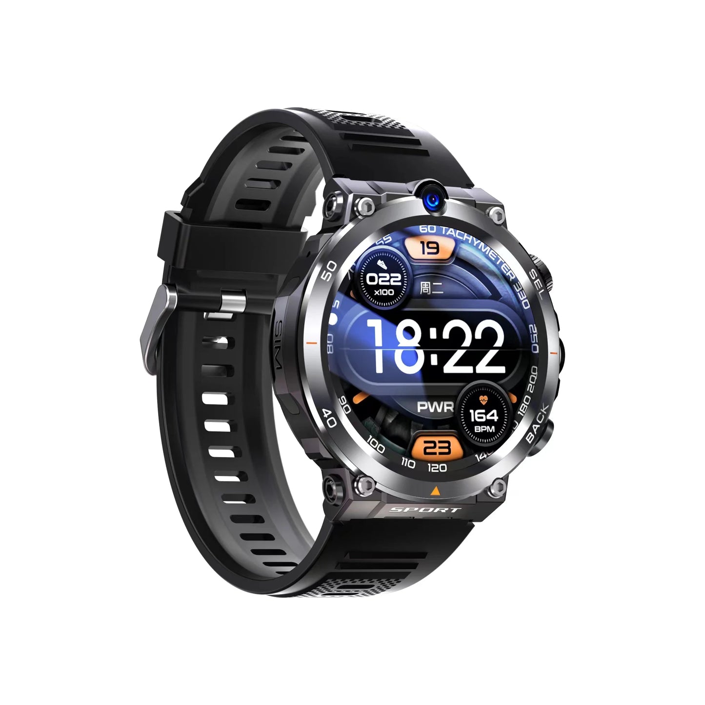 4G LTE Smartwatch 1.39" GPS Dual Camera Wifi SIM NFC Rugged 64G ROM Google Play APP Download IP67 Men Women Android Smart Watch