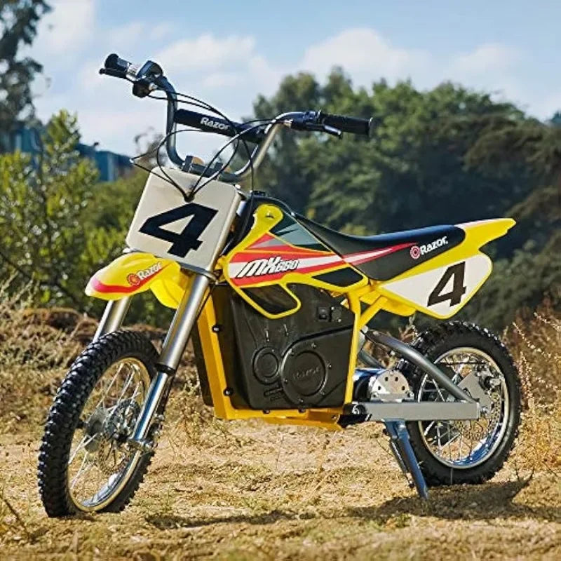 MX650 Dirt Rocket Off-Road Motocross Bike – 36V Electric Ride-On, Up to 17 mph, Dual Suspension