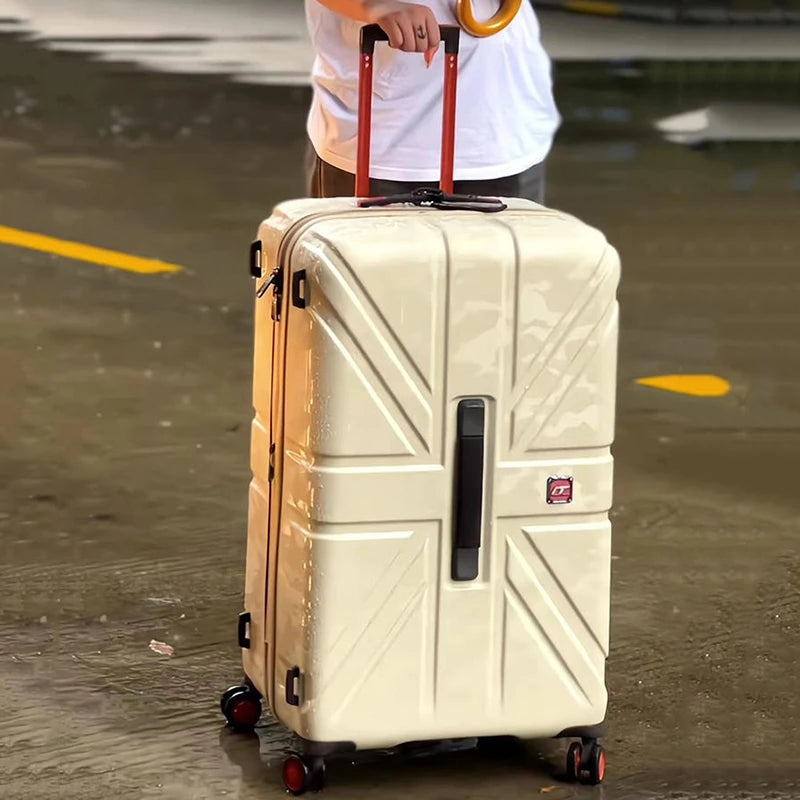 Luggage Female 20 "boarding suitcase 30 large capacity high appearance horizontal trolley box cardan wheel male